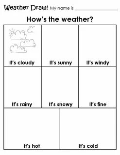 The weather worksheets for kids