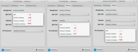 Linux владелец папки