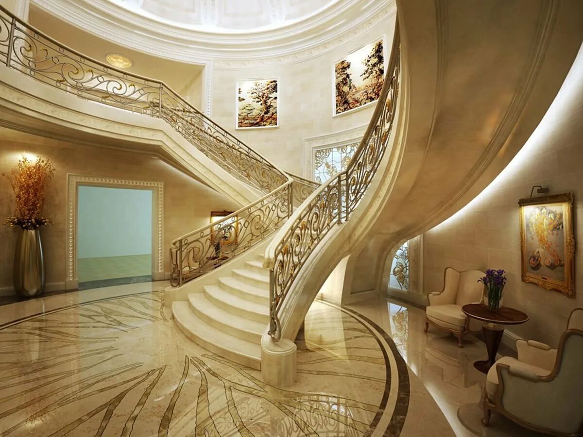 Парадная лестница особняк модерн. Дворец - luxury antonovich design. Роскошный интерьер. Шикарная лестница. Роскошный интерьер.