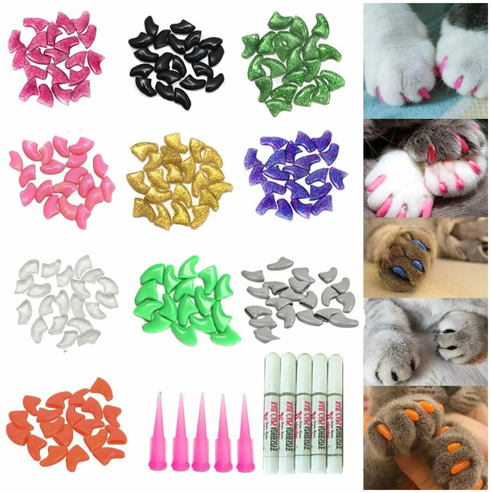 антицарапки для кошек. накладки на когти для кошек. накладки на когти для кошек. антицарапки к2 колпачки д/кошек на когти фиолетовые. накладки на когти для кошек.