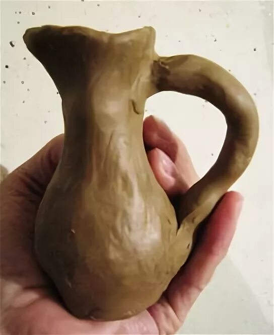 Кувшинчик из пластилина. Лепка кувшина. кувшин из пластилина.
