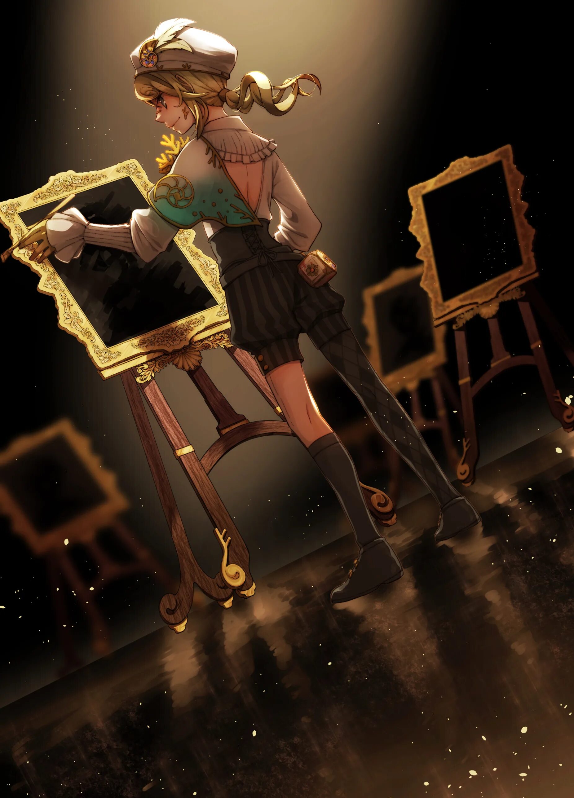 Identity v fools gold. Эдгар аллан идентити. эдгар идентити 5. эдгар вальдес identity. эдгар художник идентити.