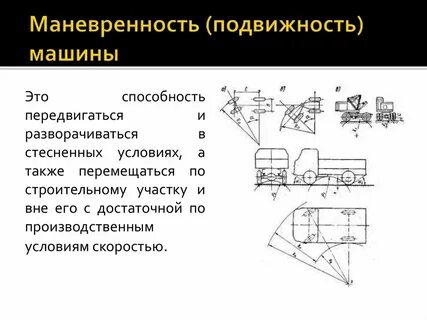 Маневренность автомобильного транспорта