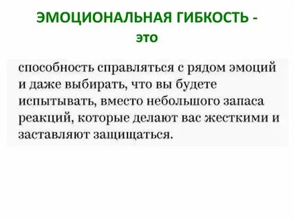 Эмоциональная гибкость