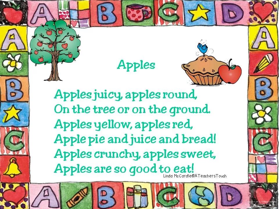 Apple poems for Kids. Poem about Apple. Apples Rhyme. Poem about food for children. The apple am little