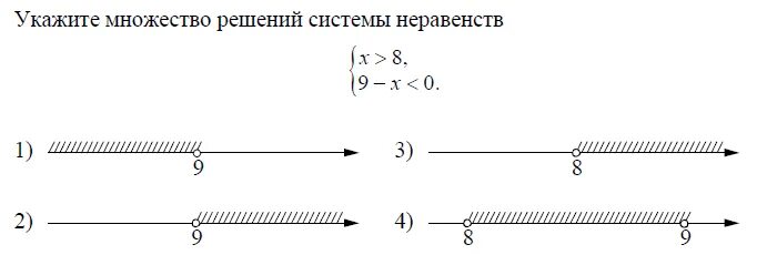 Решите неравенство x 9 8 x 0. Решение систему неравенств x>8 9-x>0. Множество решений системы неравенств. Укажите множество решений неравенства. Укажите множество решений системы неравенств.