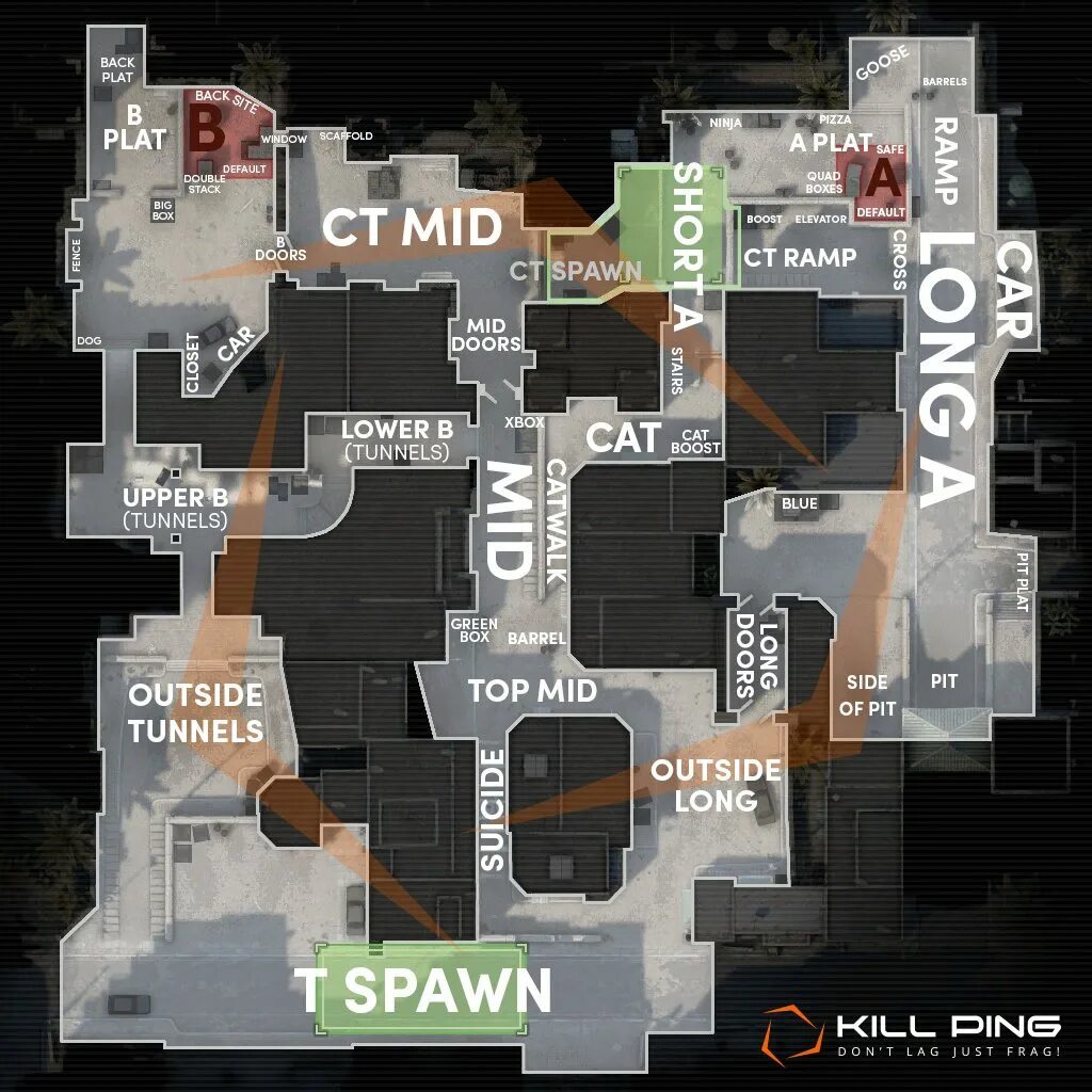 Где центр даст 2. Карта dust 2 cs go. dust 2 название мест кс го. карты кс го с названием позиций dust 2. карта даст 2 кс го обозначения.