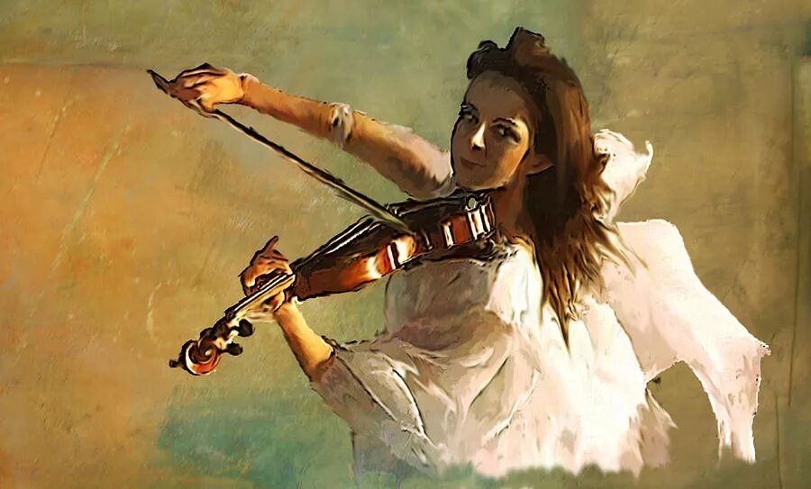 Музыка молодой красивой. Картина скрипачка. Картина девочка со скрипкой. Девушка со скрипкой живопись.