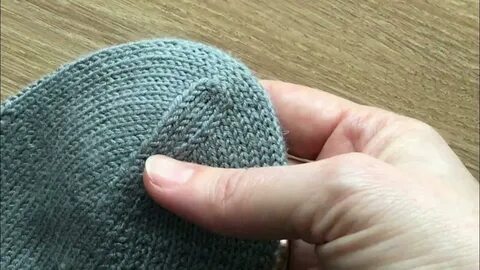 Закрыть петли мыска иглой