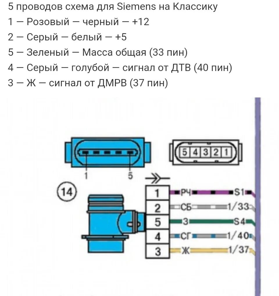 Датчик массового расхода воздуха 2104-1130010 распиновка. Датчик массового расхода воздуха/ДМРВ 2104-07 "Siemens". Штекер ДМРВ Siemens ВАЗ 2107 распиновка. Распиновка ДМРВ Сименс 2104-1130010. Распиновка разъема дмрв