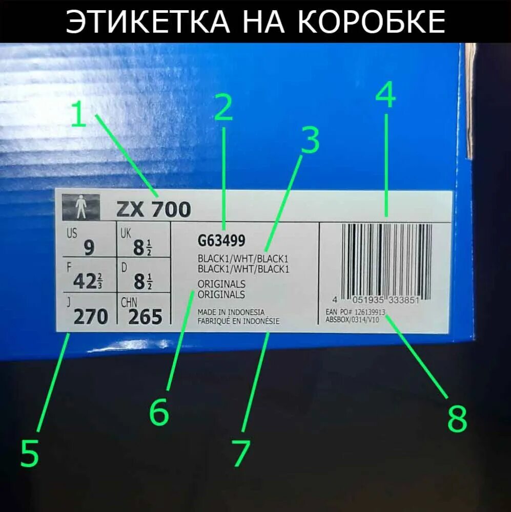 Как проверить подлинность адидас