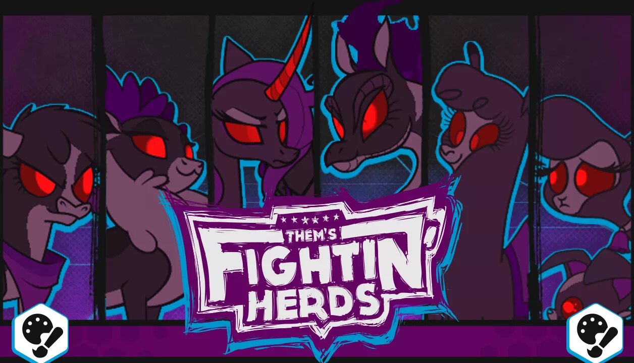 Them fighting herds. Them's Fightin' Herds. Them's Fighting Herds. Логотип them's Fightin' Herds. Them Fighting Herds скины.