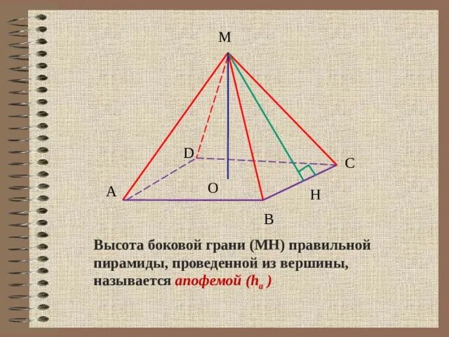 Как называется высота боковой грани. Высота боковой грани пирамиды. Как называется высота боковой грани правильной пирамиды. Высота боковой грани правильной пирамиды. Высота грани правильной пирамиды.