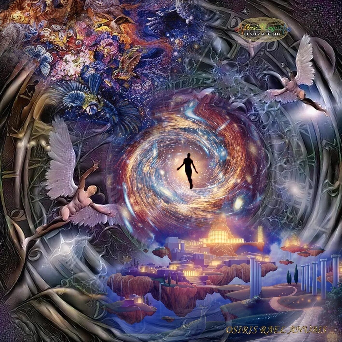 Кармический коридор в марте 2024. Эзотерические иллюстрации. Эзотерическая живопись. Путешествие в прошлые жизни. Магия Вселенной.