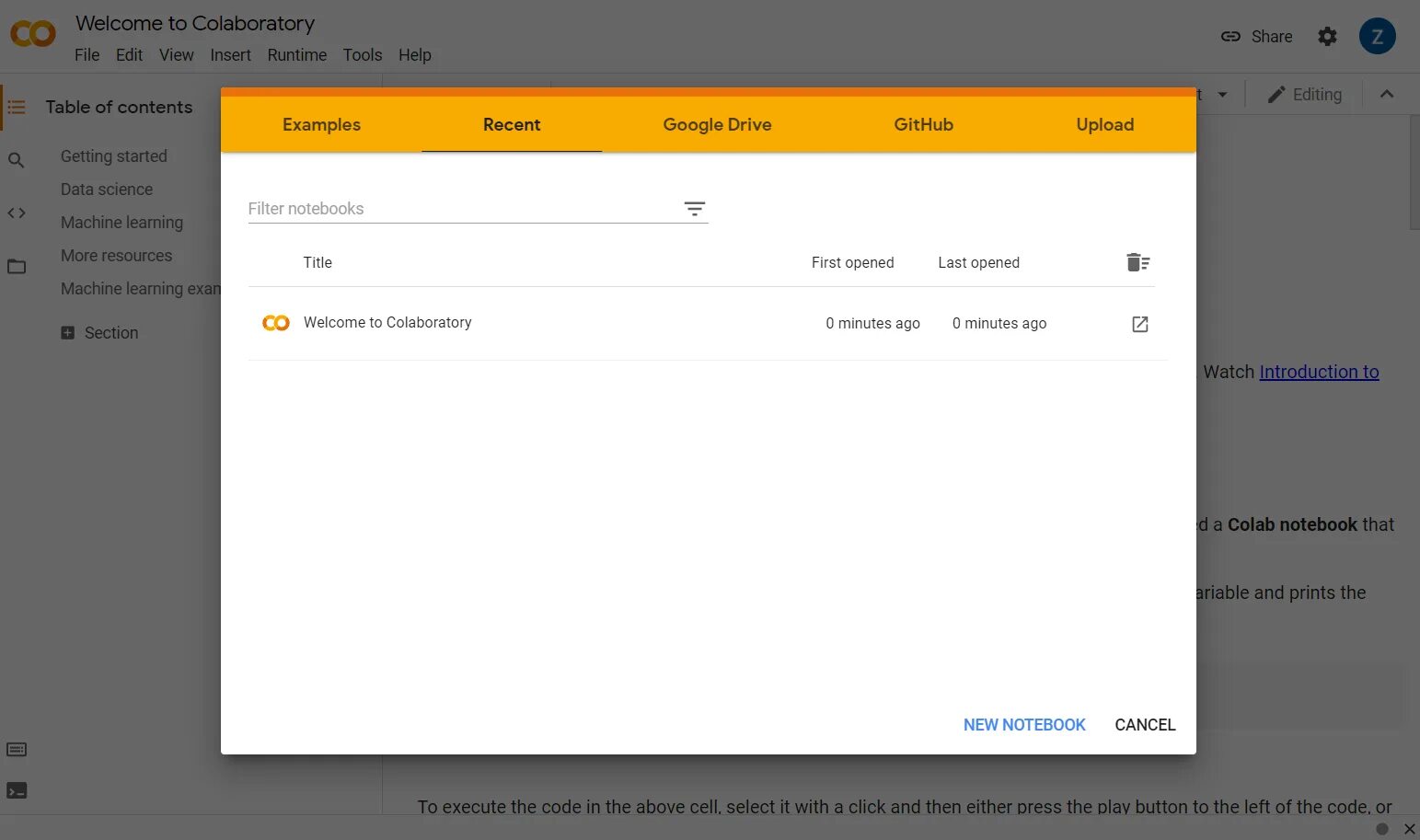 Ipynb google colab. Google colabs notebook. colab import library. colab python 3.8. google colab notebook file create.