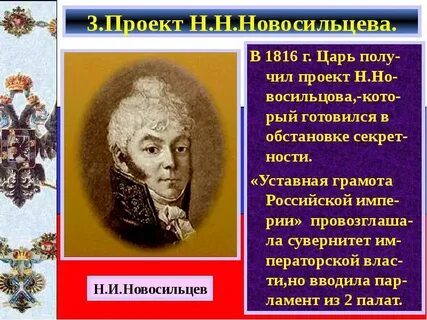 Суть проекта новосильцева
