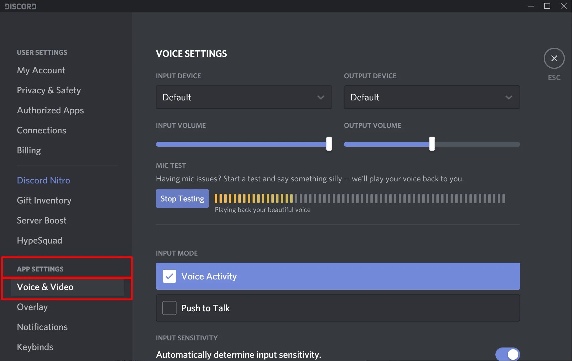 Discord user activity