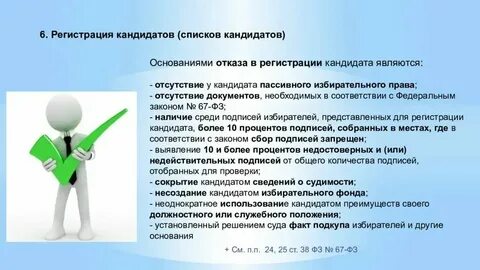 1 отказ в регистрации кандидатов