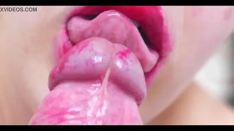 Lip gloss blowjob swallow cum - cum.news