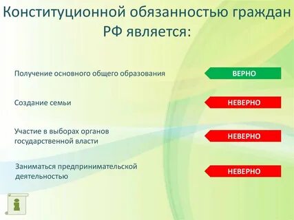 Перечислите основные конституционные обязанности граждан