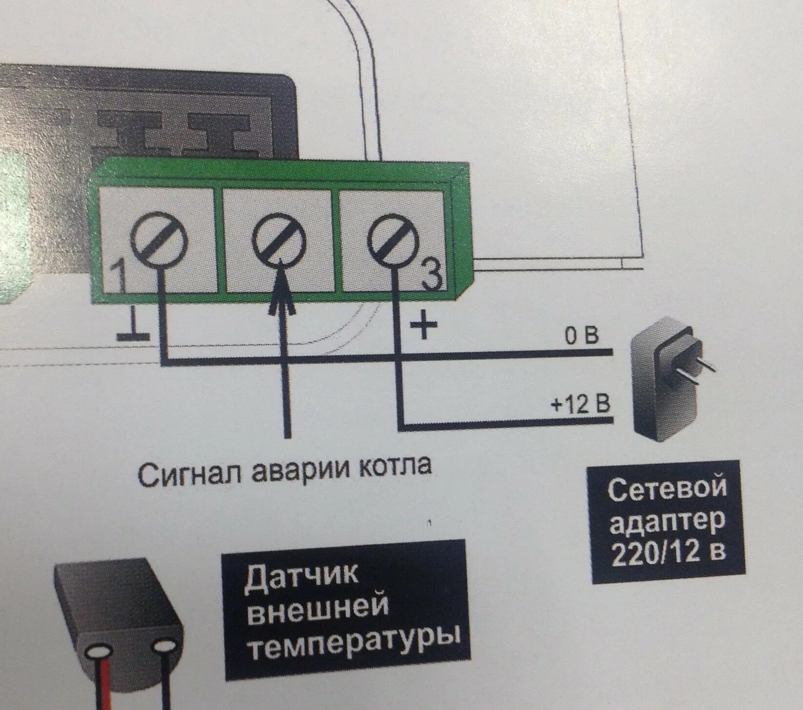 Как подключить датчик к котлу. Датчик аварии котла zont.