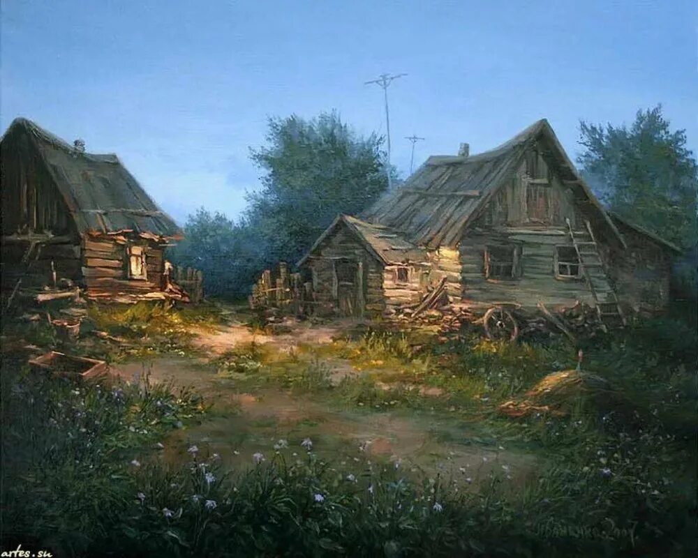 2 часть в деревне 4. Картины художника Михаила Иваненко.