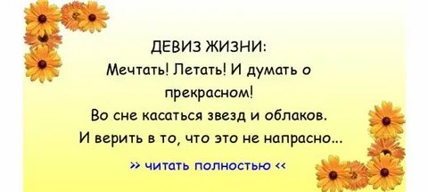 Жизнь под девизом