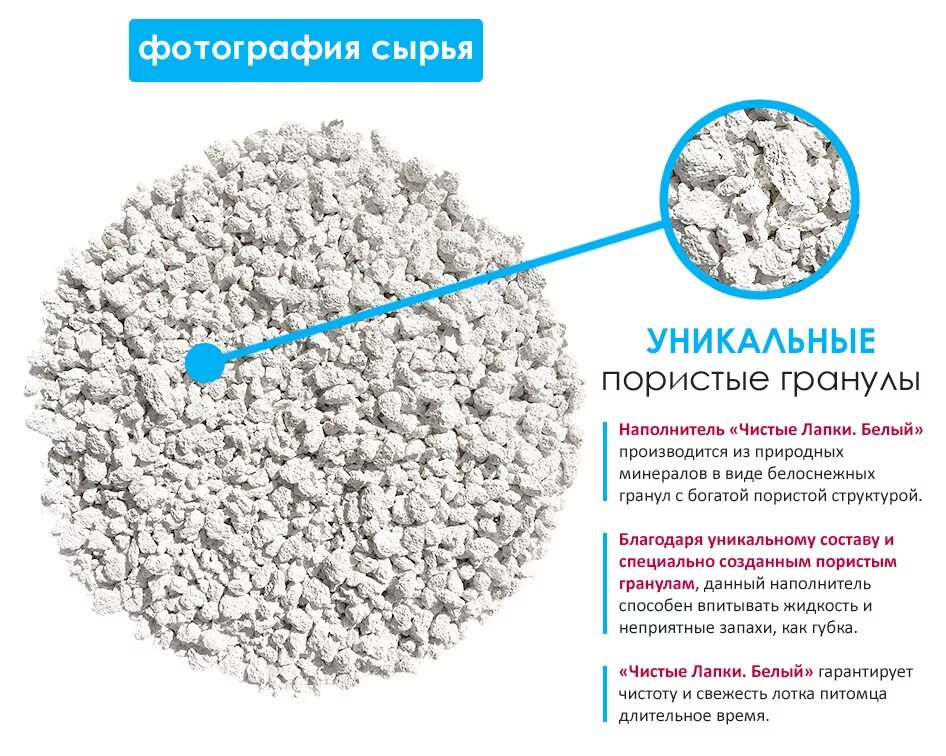 Кошачий наполнитель для туалета лапки