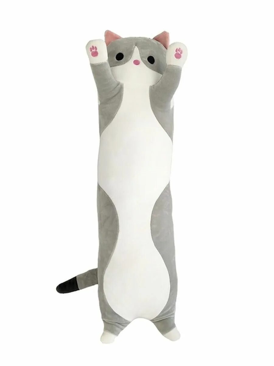 Кошка мягкая длинная. Кот батон 130 см. Кот батон серый 110 см. Игрушка кот батон 110 см. Мягкая игрушка кот батон игрушка обнимашка 110 см серый.