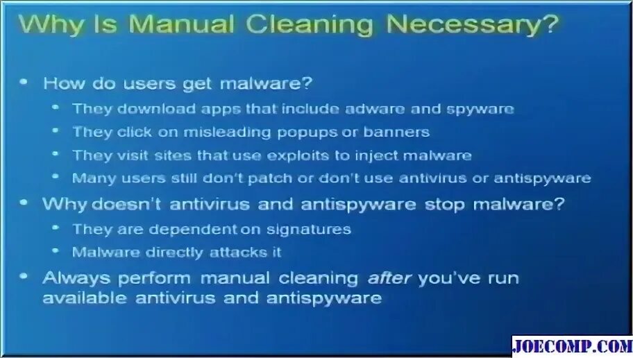 Manual method. Manual method