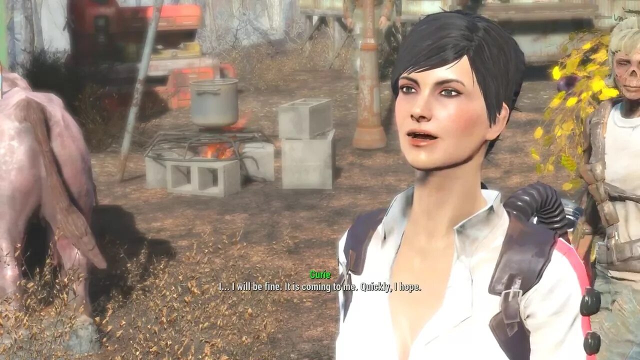 Fallout 4 где кюри. Кюри fallout 4. fallout 4 curie mod. кюри fallout 4 18. убежище с кюри.