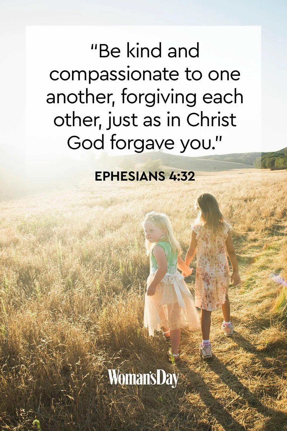 Be kind to one another. Be kind to one another