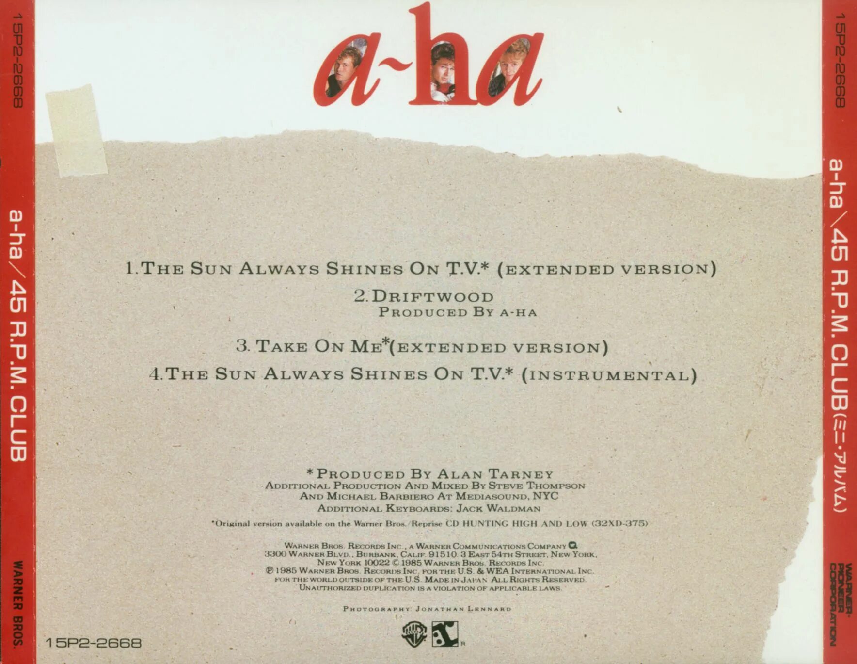 The sun always shines on t v. A-ha - 45 r.p.m. club. a-ha - 1985 - 45 r.p.m. club. a-ha 45 r.p.m. the sun always shines on t.v. a-ha.
