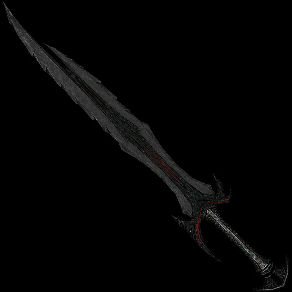 Даэдрический меч скайрим. Даэдрический меч Skyrim. Даэдрический меч ("Daedric Sword"). Даэдрический двуручный меч скайрим. Большой черный меч