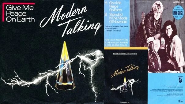 Peace on Earth Modern talking. Modern talking 4 альбом. Modern talking in the Middle of Nowhere обложка. Modern talking give me Peace on Earth. Moderns дискография