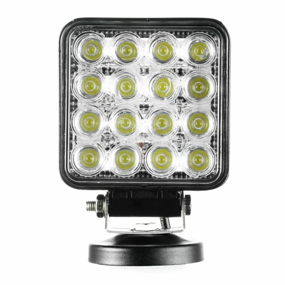 Фары 12v светодиодные. Фара светодиодная 16 led 48w 10/30v. Фара led 12-24v 48w 16 led. Фара led 9 диодов 27 ватт ближнего света Epistar круглая 6k9-27w Flood. Фара светодиодная 24в квадратная 122424.