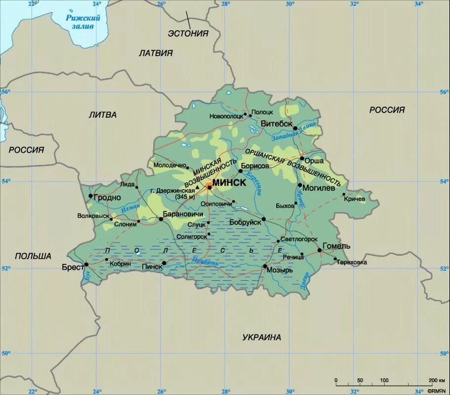 В какой стране находиться гомель. Географическая карта Белоруссии. Карта Белоруссии географическая крупная. Карта Белоруссии подробная географическая. Географическая карта белая.