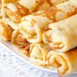 Блины тонкие на молоке для фаршировки - 73 фото