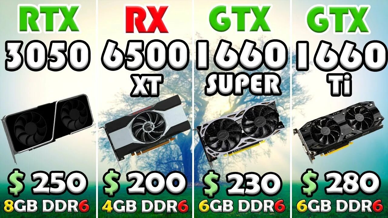 6500 vs 1660 super. RX 6500xt vs RTX 3050. GTX 1660 super vs RTX 3050. RTX 3050 vs 1660 super. RX 6500 XT vs 1660.