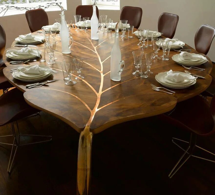 Стол новое слово. Необычные столы. Дизайнерские столы. Необычный обеденный стол. Дизайнерские столы из дерева.