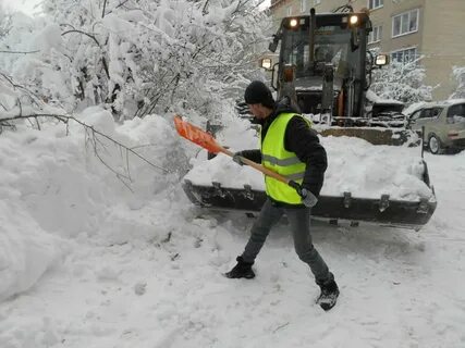 Снегопад уборка снега