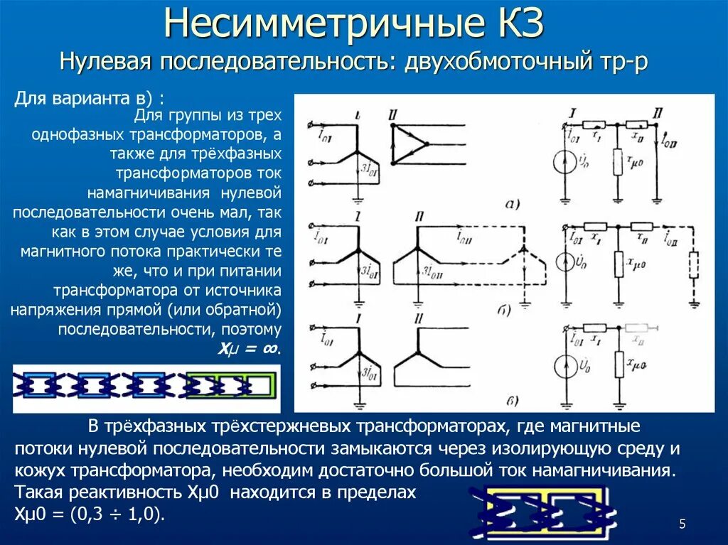 Защита нулевой последовательности. Трансформатор напряжения нулевой последовательности. однофазный двухобмоточный трансформатор. напряжение обратной последовательности при однофазном кз. тон нуливой последовательности.