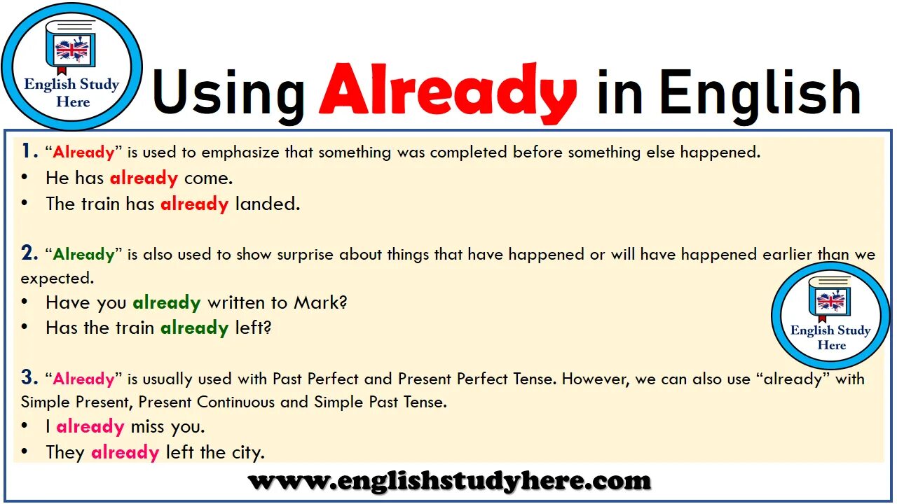 Me is already in use. Already in English. Study present simple. Study в present Continuous. Study в презент континиус.