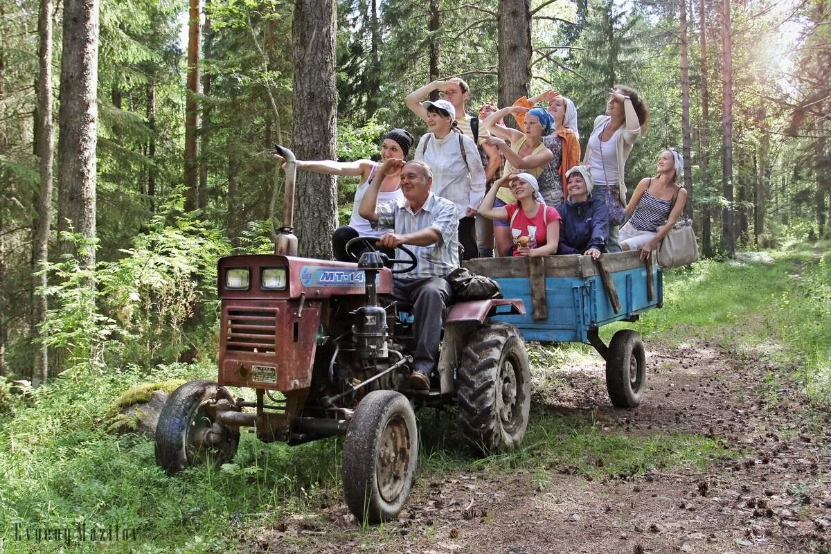 Развлечения в деревне. Трактор в деревне. Поездка на тракторе. Машина в деревне. Люди деревня трактор.