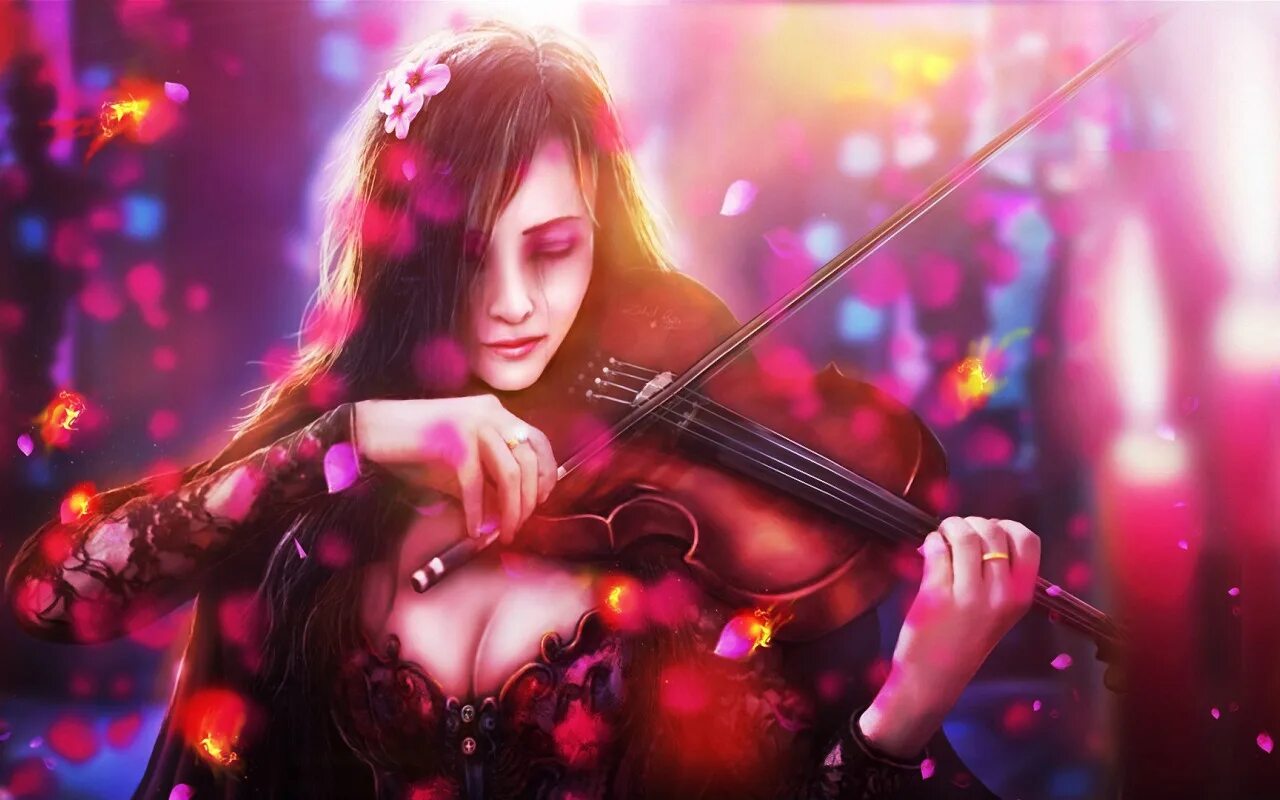 Музыкант скрипач арт фэнтези. Девушки со скрипкой. Девушка со скрипкой арт. Девушка с музыкальным инструментом. Красивые девушки музыка видео