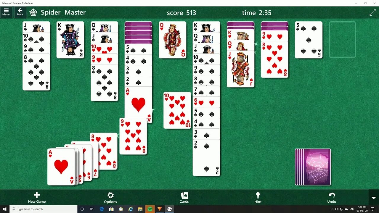 Игры пасьянс две масти. Spider Solitaire (Microsoft). Пасьянс "паук" 2. Солитер для двух игроков. Пасьянс человек паук.