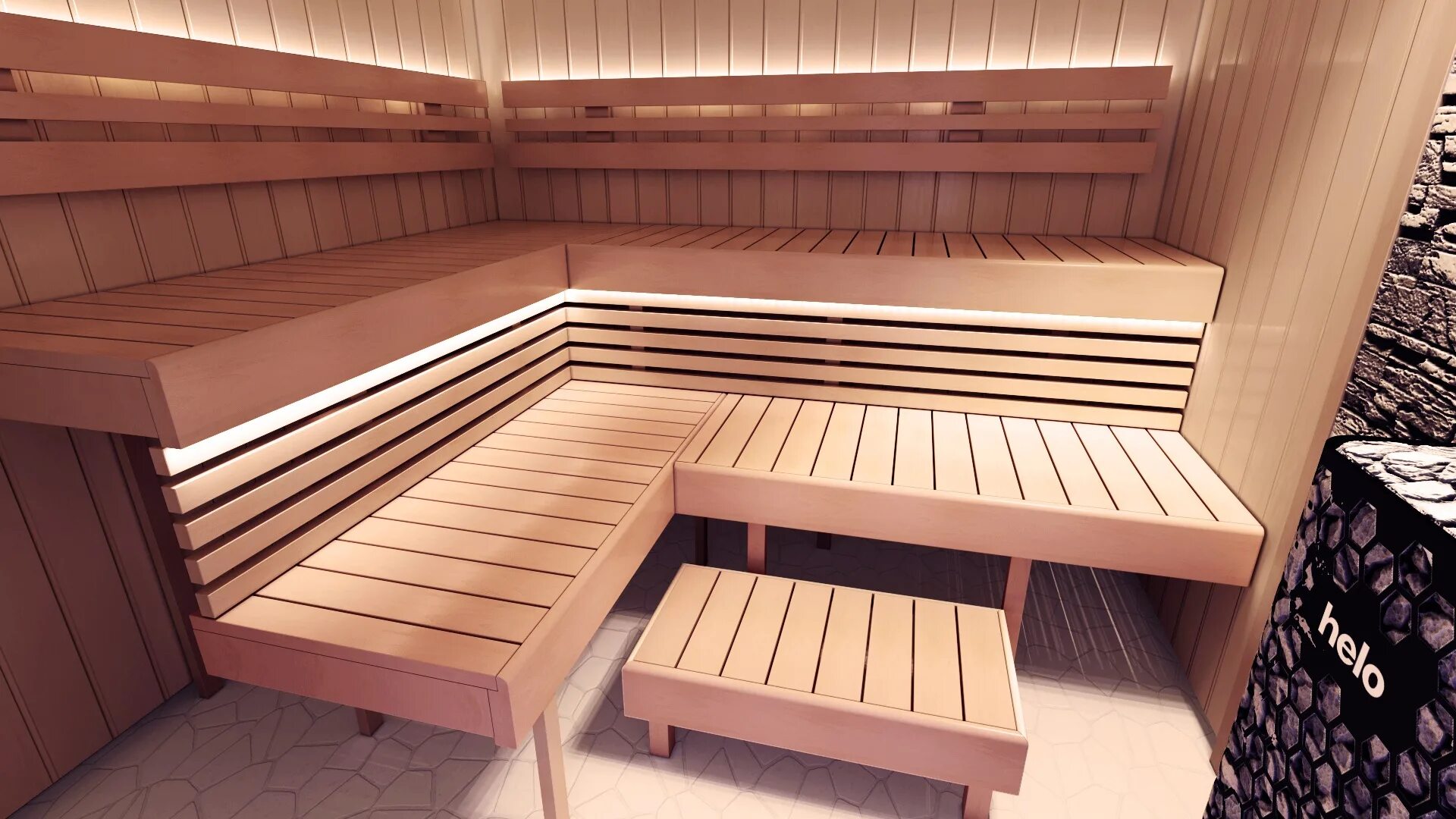 Баня 2,3x7 м. Соберем парилку. Интерьер сауны. Каркас угловых полков для бани. Полки в бане.