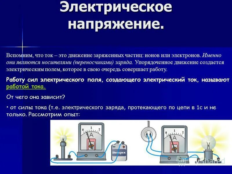 Электрическое напряжение вариант 2. Электрическое напряжение вариант 2
