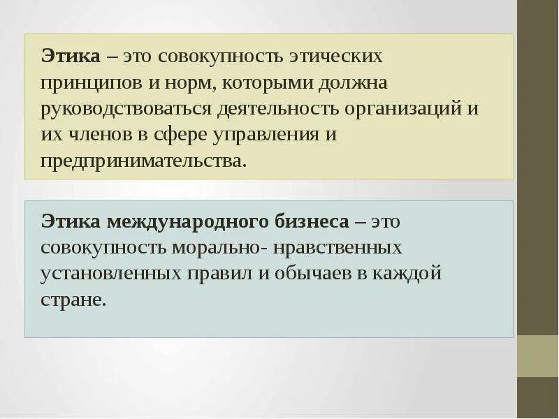 Совокупность принципов в основе общества 11. Этика это совокупность. Совокупность этических принципов и норм это. Презентация международные этика бизнеса. Этические нормы это совокупность.