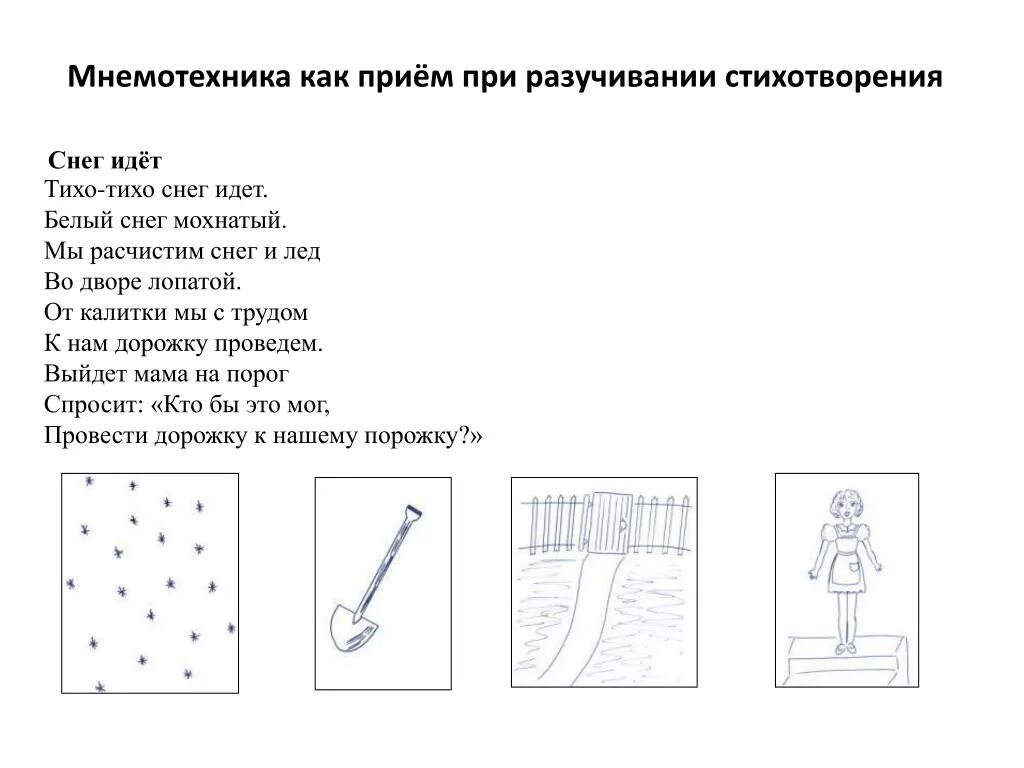 Тише тише снег идет. Мнемотехника стихотворение. Мнемотаблица к стихотворению снег идет. Мнемотаблица к стихотворению. Мнемотаблица для заучивания стихотворения Сурикова зима.